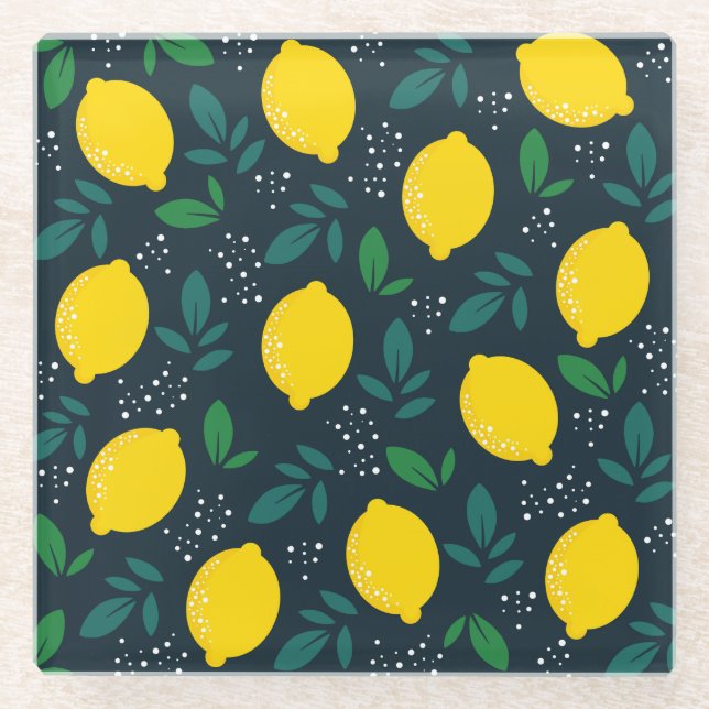 Posavasos De Vidrio Limón (Anverso)
