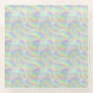 Posavasos De Vidrio líneas de arco iris