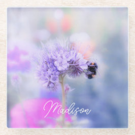 Posavasos De Vidrio Little Bee Personalizado