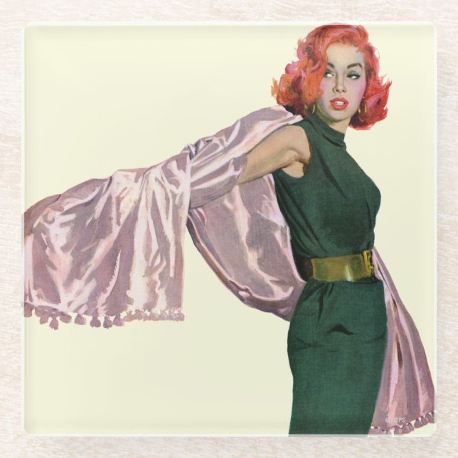 Posavasos De Vidrio Llévame a Hollywood (Anverso)