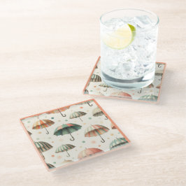 Posavasos De Vidrio Lluvia de verano