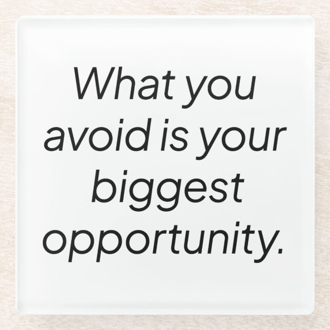 Posavasos De Vidrio Lo que evitas la escoria de vidrio (Anverso)