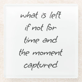 Posavasos De Vidrio Lo que queda de la escayola de vidrio