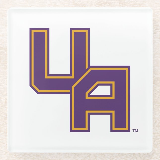 Posavasos De Vidrio Logo de la Universidad de Albany (Anverso)