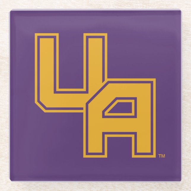 Posavasos De Vidrio Logo de la Universidad de Albany (Anverso)