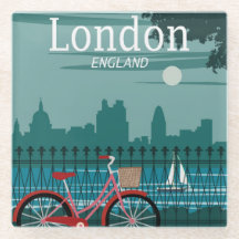 Posavasos de vidrio - Londres Inglaterra Reino Uni