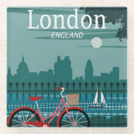 Posavasos de vidrio - Londres Inglaterra Reino Uni