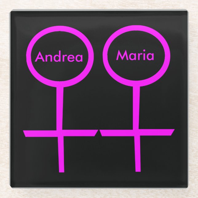 Posavasos De Vidrio Los amantes de la montaña rusa personalizada (Anverso)