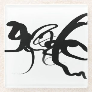 Posavasos De Vidrio Los buzos: Resumen en blanco y negro