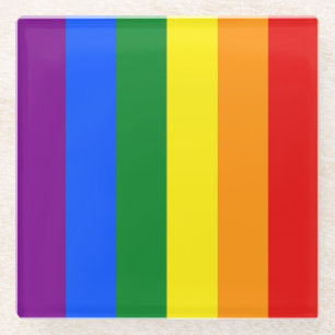Posavasos De Vidrio Los colores del arcoiris