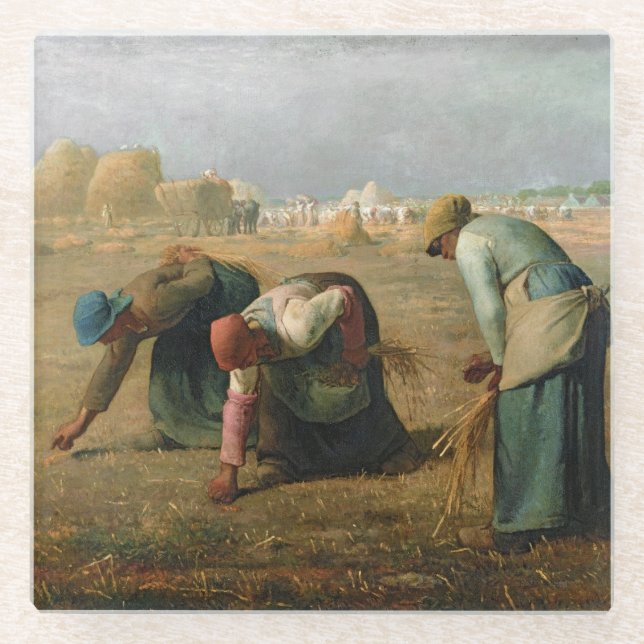 Posavasos De Vidrio Los Gleaners, 1857 (Anverso)