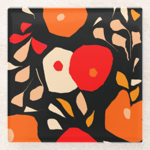 Posavasos De Vidrio Lovely botanical Coaster