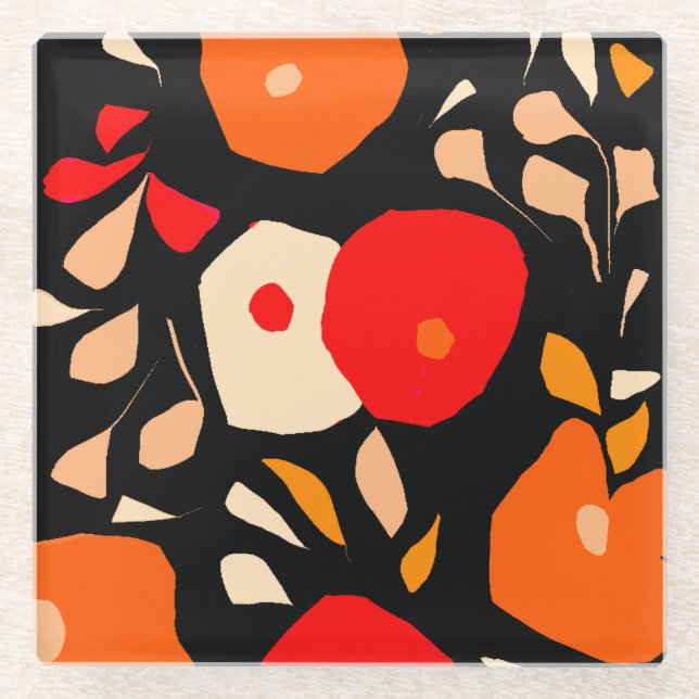 Posavasos De Vidrio Lovely botanical Coaster (Anverso)