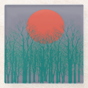 Posavasos De Vidrio Luna llena #7