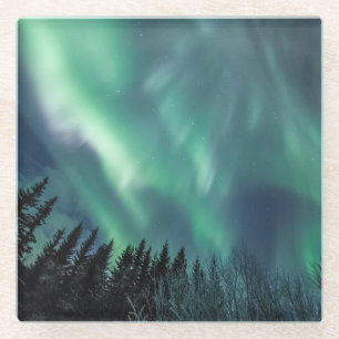 Posavasos De Vidrio Luz del Norte Noruega