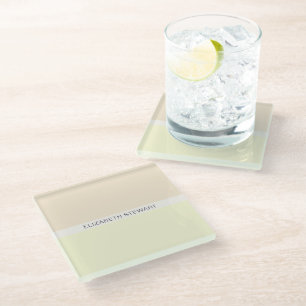 Posavasos De Vidrio Luz Simple Moderna Melocotón y Amarillo