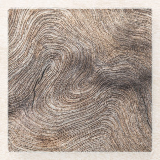 Posavasos De Vidrio Madera rústica antigua, fondo texturado