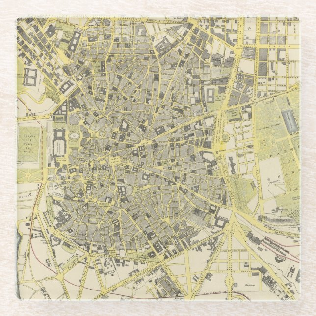 Posavasos De Vidrio Madrid (Anverso)