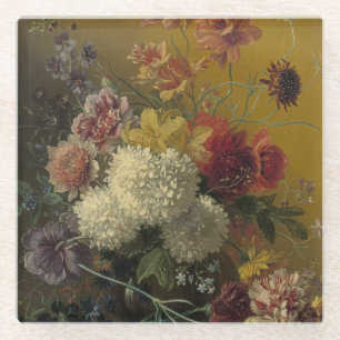 Posavasos De Vidrio Maestro Floral Holandés Antiguo Georgius van Os 18