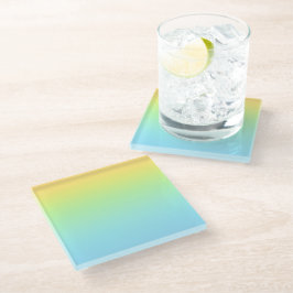 Posavasos De Vidrio Magnificent Pastel Rainbow Wedding