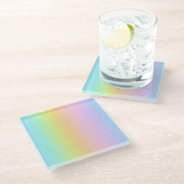 Posavasos De Vidrio Magnífico Boda del arcoiris Pastel