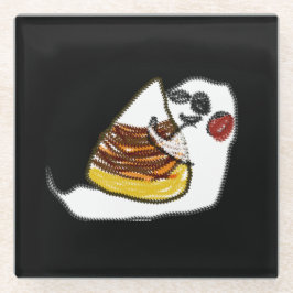 Posavasos De Vidrio Maíz fantasma y dulce