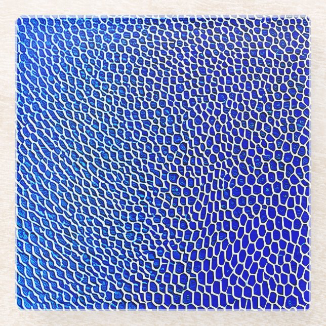 Posavasos De Vidrio "Malla cuántica" (Anverso)