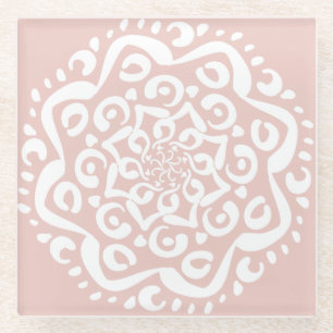 Posavasos De Vidrio Mallow Mandala