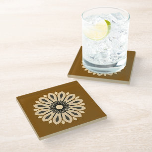 POSAVASOS DE VIDRIO MAMÁ, MADRE, MUJERES, CUMPLEAÑOS, REGALO  PLATEADO
