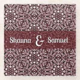 Posavasos De Vidrio Mandal Hearts