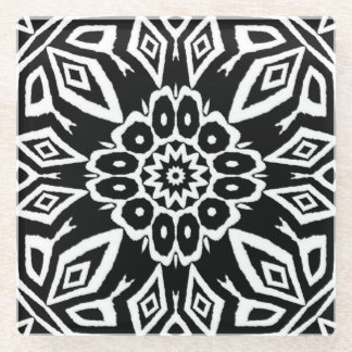 Posavasos De Vidrio Mandala de Medianoche
