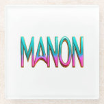 Posavasos De Vidrio  Manon Dessous-de-verres<br><div class="desc">Prénom Manon</div>