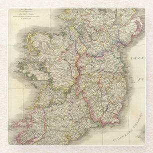 Posavasos De Vidrio Mapa de Irlanda