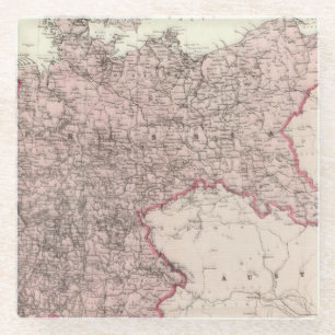 Posavasos De Vidrio Mapa del imperio alemán