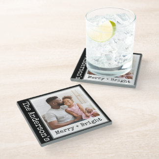 Posavasos De Vidrio Máquina de escribir - 1 foto - Negro brillante y m