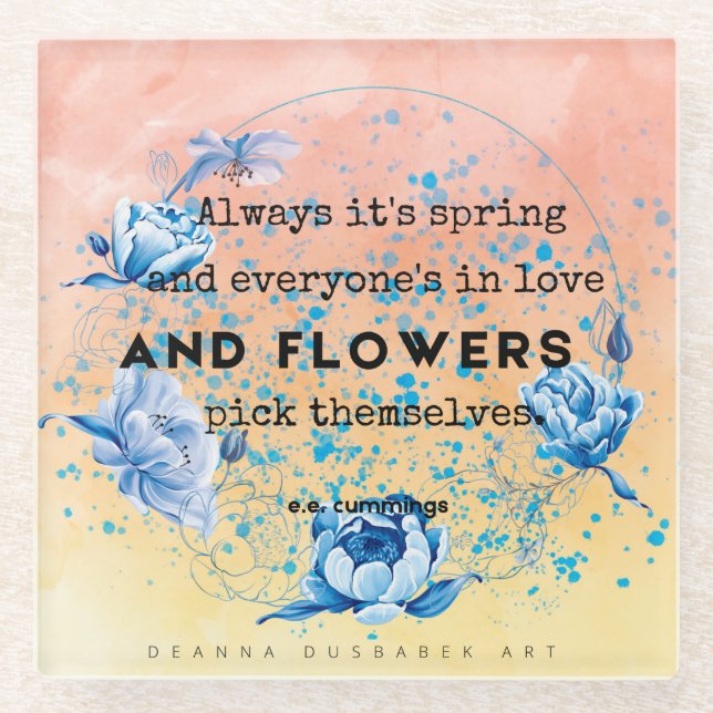 Posavasos De Vidrio Máquinas de vidrio florido