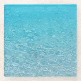 Posavasos De Vidrio Mar azul claro