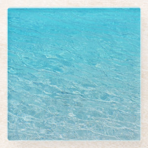 Posavasos De Vidrio Mar azul claro