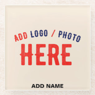 POSAVASOS DE VIDRIO MARCA DE VERIFICACIÓN NATURAL DE PERSONALIZABLE ES