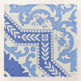 Posavasos De Vidrio Marco de guiño botánico