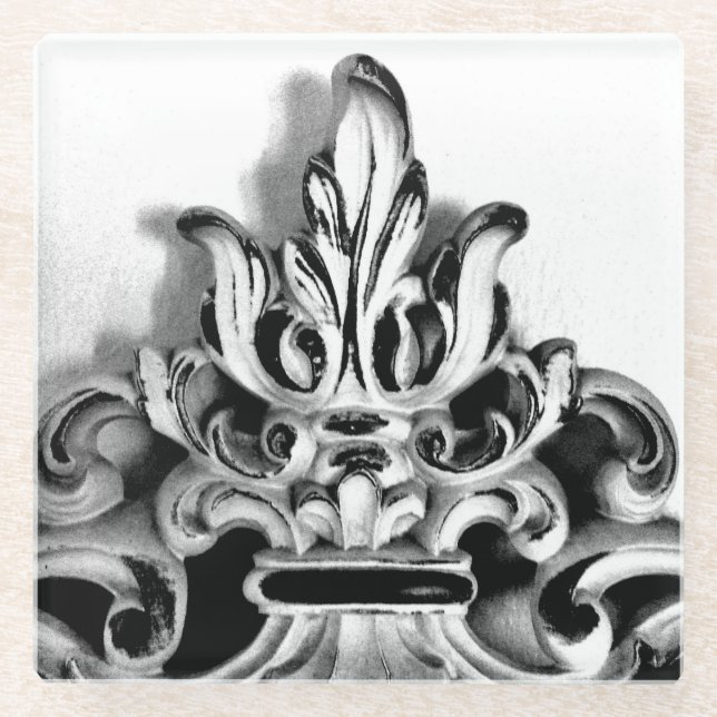 Posavasos De Vidrio Marco francés (Anverso)