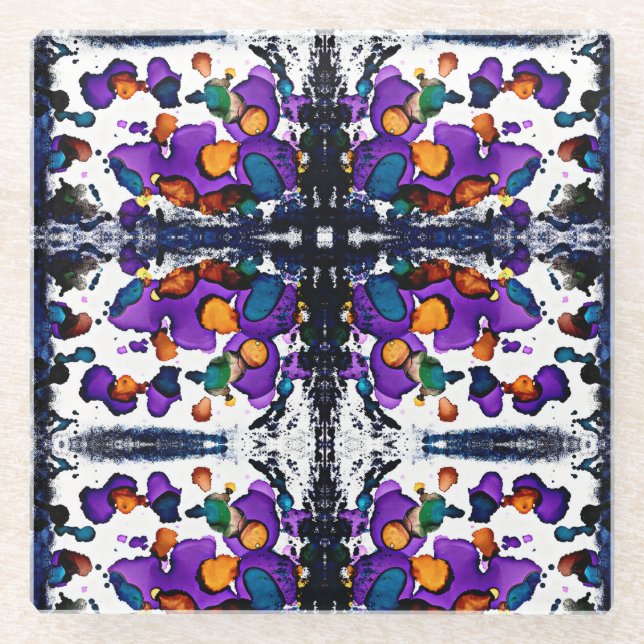 Posavasos De Vidrio Mardi Gras (Anverso)