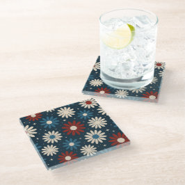 Posavasos De Vidrio Margaritas Americanas