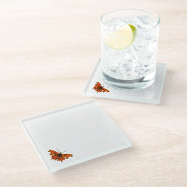 Posavasos De Vidrio Mariposa Coma