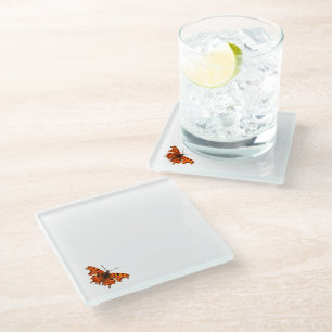 Posavasos De Vidrio Mariposa Coma