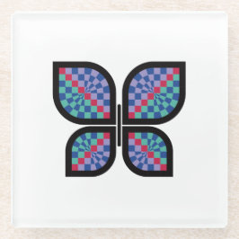 Posavasos De Vidrio Mariposa mosaica
