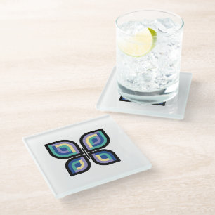 Posavasos De Vidrio Mariposa Petal Prisma