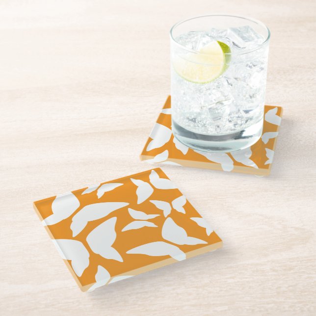 Posavasos De Vidrio Mariposas Brillantes Audaz Cocina Ecléctica (Angular)