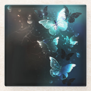 Posavasos De Vidrio Mariposas nocturnas