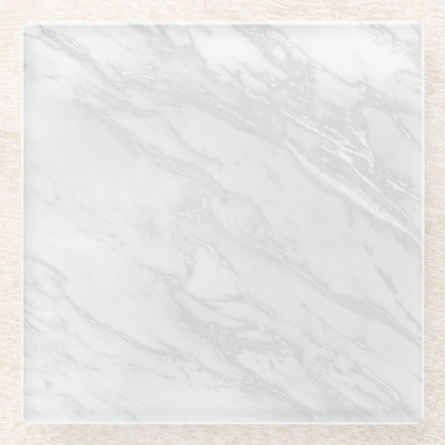 Posavasos De Vidrio Mármol natural de la Piedra de cuarzo de granito g (Anverso)